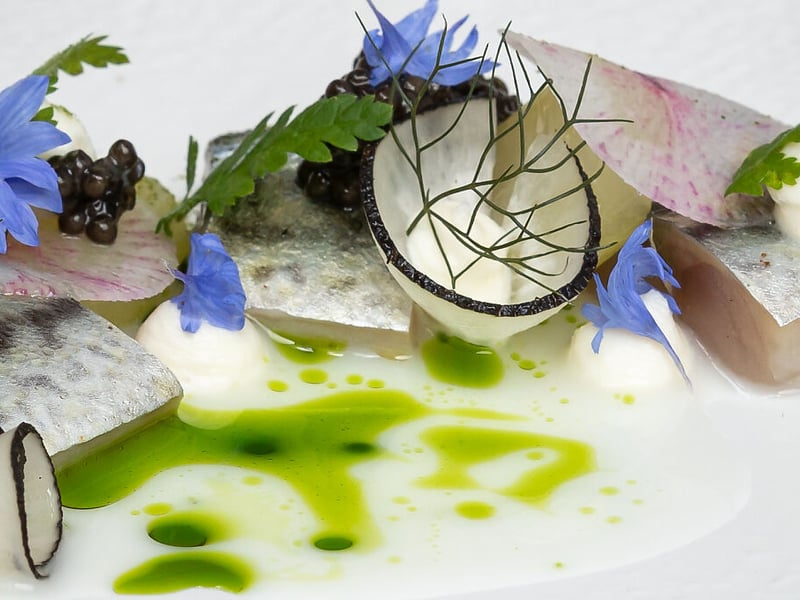 Condita is located in Edinburgh, Lothians. The Good Food Guide says: “With just six tables, this is an intimate encounter with food that focuses on seasonality and local production – much of it from Condita's walled garden in the Borders.”